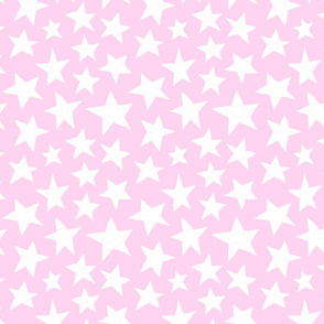 Doodle Stars on Pink