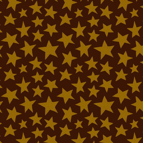 Doodle Stars on Brown