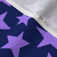 Doodle Stars on Purple