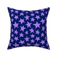 Doodle Stars on Purple