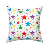 Rainbow Stars White Small