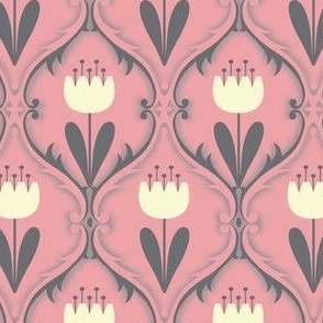 bohemian  tulip in pink