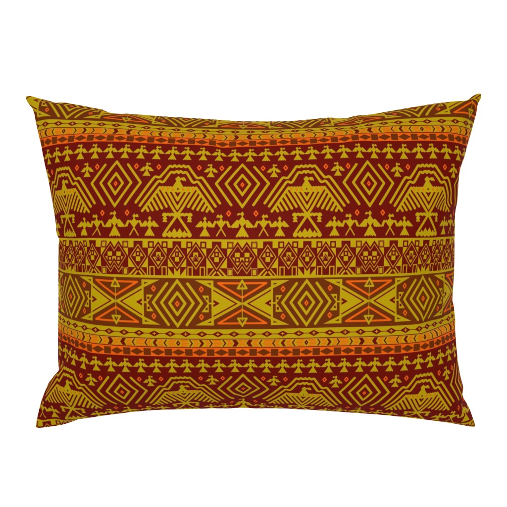 Yellow tribal design