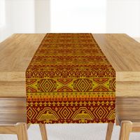 Yellow tribal design