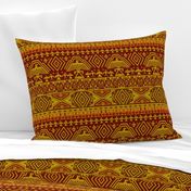 Yellow tribal design