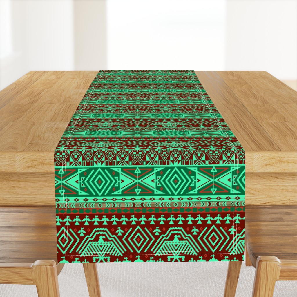 Green tribal design