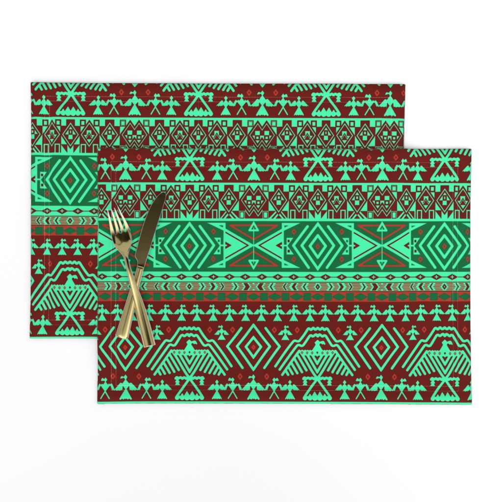 Green tribal design