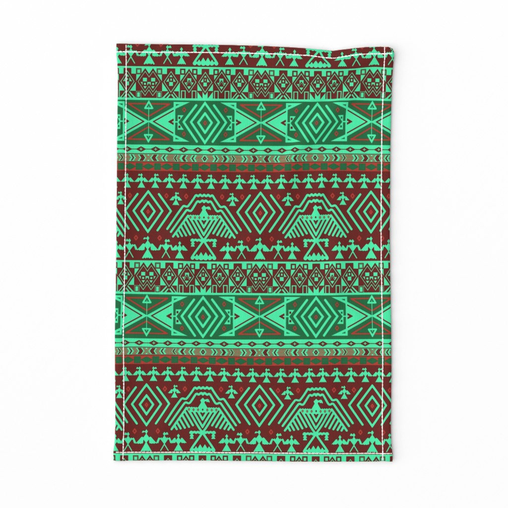 Green tribal design