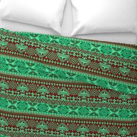 Green tribal design