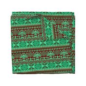 Green tribal design