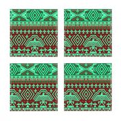 Green tribal design