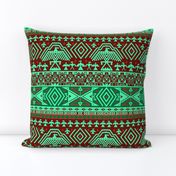 Green tribal design