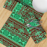 Green tribal design