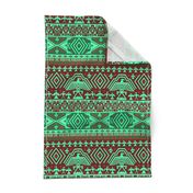 Green tribal design