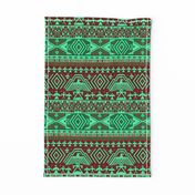 Green tribal design