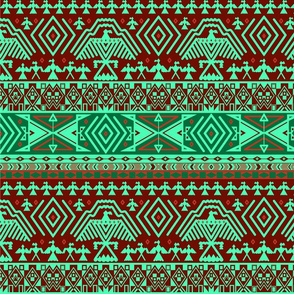 Green tribal design