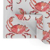 1f Crab Red Nautical Beach Animal