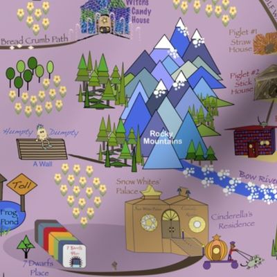 Fairy Tale Map - Purple
