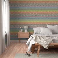 Bohemian Rainbow - on taupe