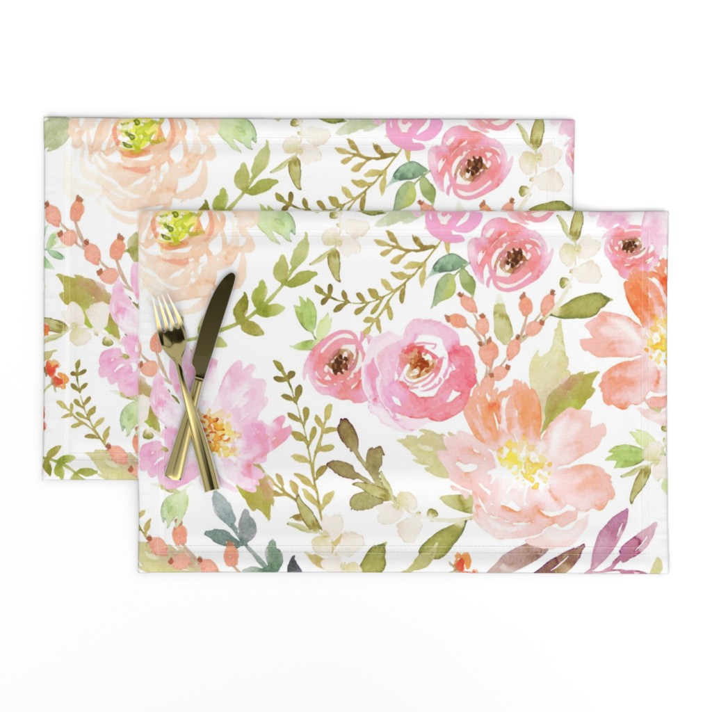 Watercolor Pastel Floral