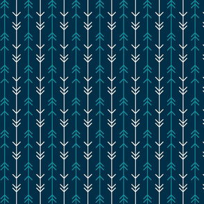 Arrow Lines on Teal