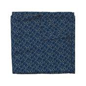 A Boy's Own Arrow Collection on Indigo Blue with Warm Cream (5a) - Extra Small Scale