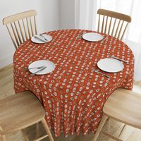 pumpkin spice latte fabric coffee and donuts fall autumn traditions rust