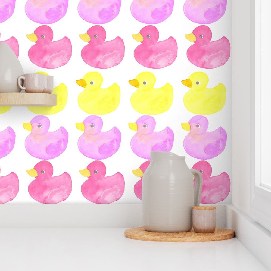 rubber ducky pink