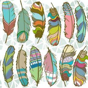 Bohemian feathers