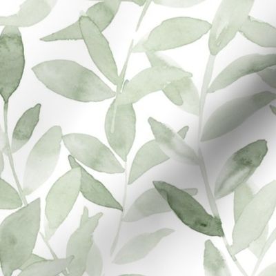 Large / Sage Botanical Leaves Greenery