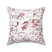 Chauvet Cave Art in Red Ochre // Small