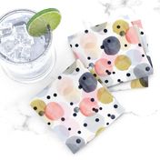 Confetti dots - pink, navy, gold