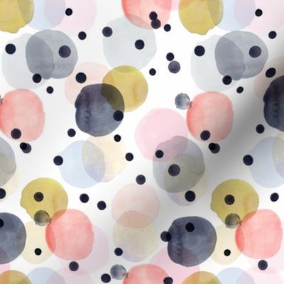 Confetti dots - pink, navy, gold