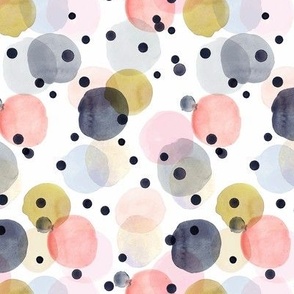 Confetti dots - pink, navy, gold