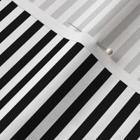 Quarter Inch Black and White Horizontal Stripes (Four to an Inch)