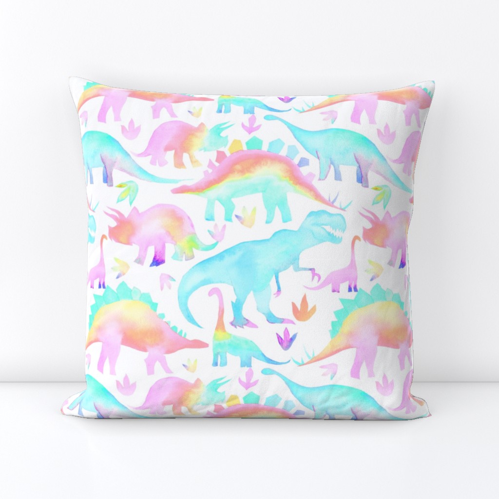 Pastel Dinosaurs - larger scale