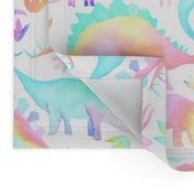 Pastel Dinosaurs - larger scale