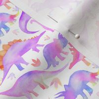 Purple Dinosaurs - smaller scale