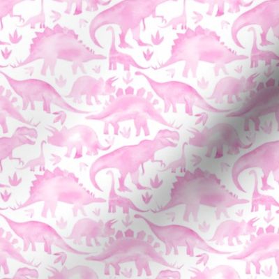 Pink Dinosaurs - smaller scale