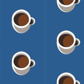 Cup Blue Background-ed