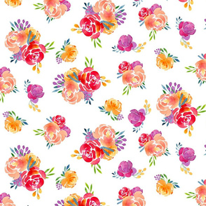 Spring Pop of Color - Watercolor Florals