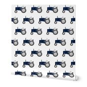 tractors - navy and dusty blue farm collection