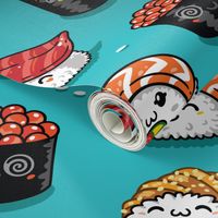 Cute kawaii sushi