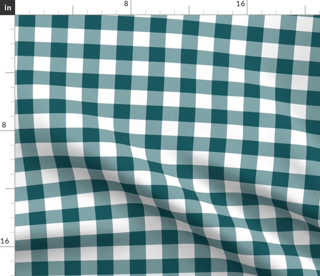 1" Shaded Spruce Gingham