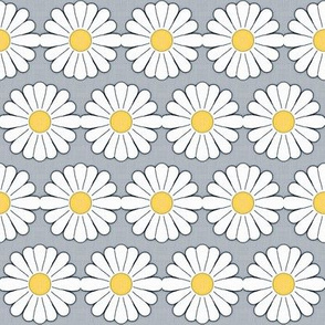 Summer Daisy Chain Yellow,gray,white