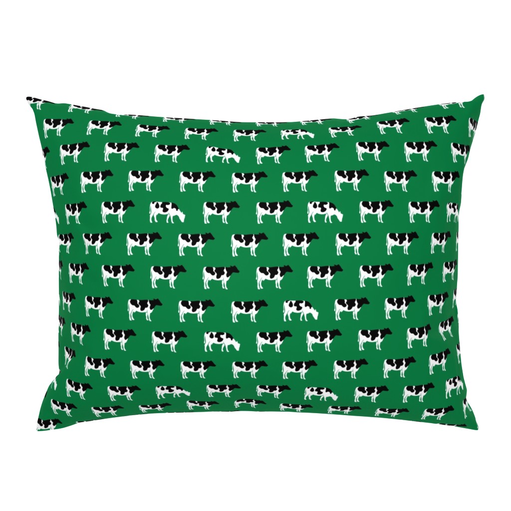 cows on green - farm fabric