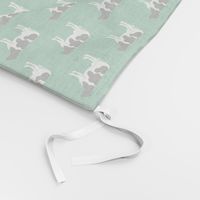 cows on green - farm fabric