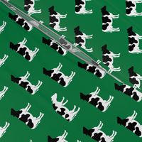 cows on green - farm fabric