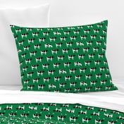 cows on green - farm fabric