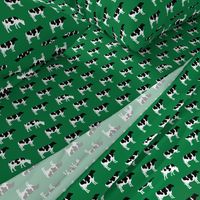 cows on green - farm fabric